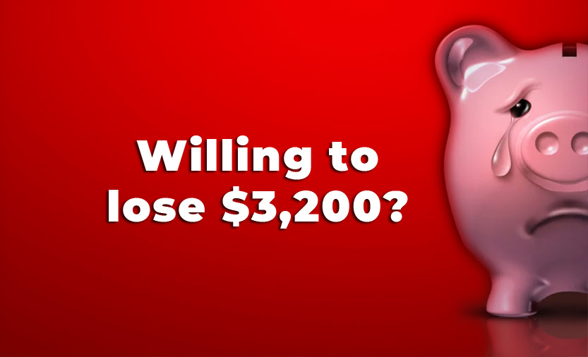 Willing to lose $3,200? IRS Streamlined Foreign Offshore Procedure